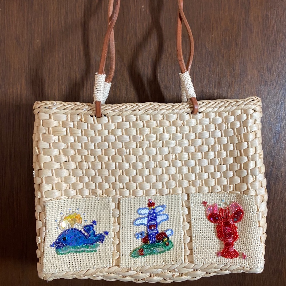 Straw Beach Bag